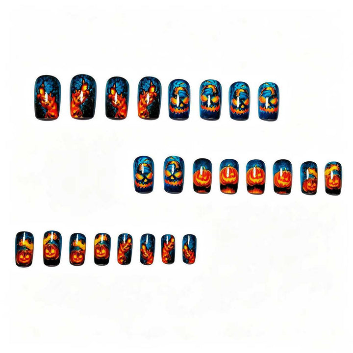 Artifical nails with Creative Halloween design Bowlift
