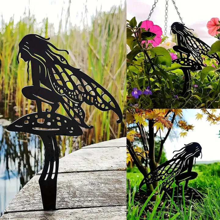 Garden stake with fairy motif Bowlift