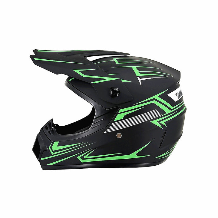 full-face motocross helmet with extended visor and reinforced chin guard Bowlift