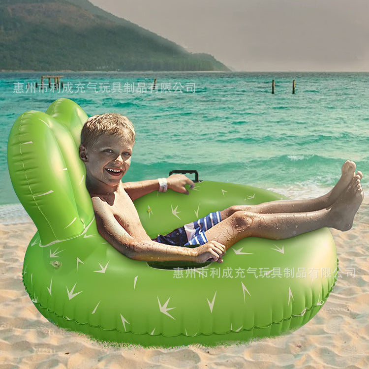 Unisex Inflatable Relax Lounger with Comfortable Backrest Bowlift