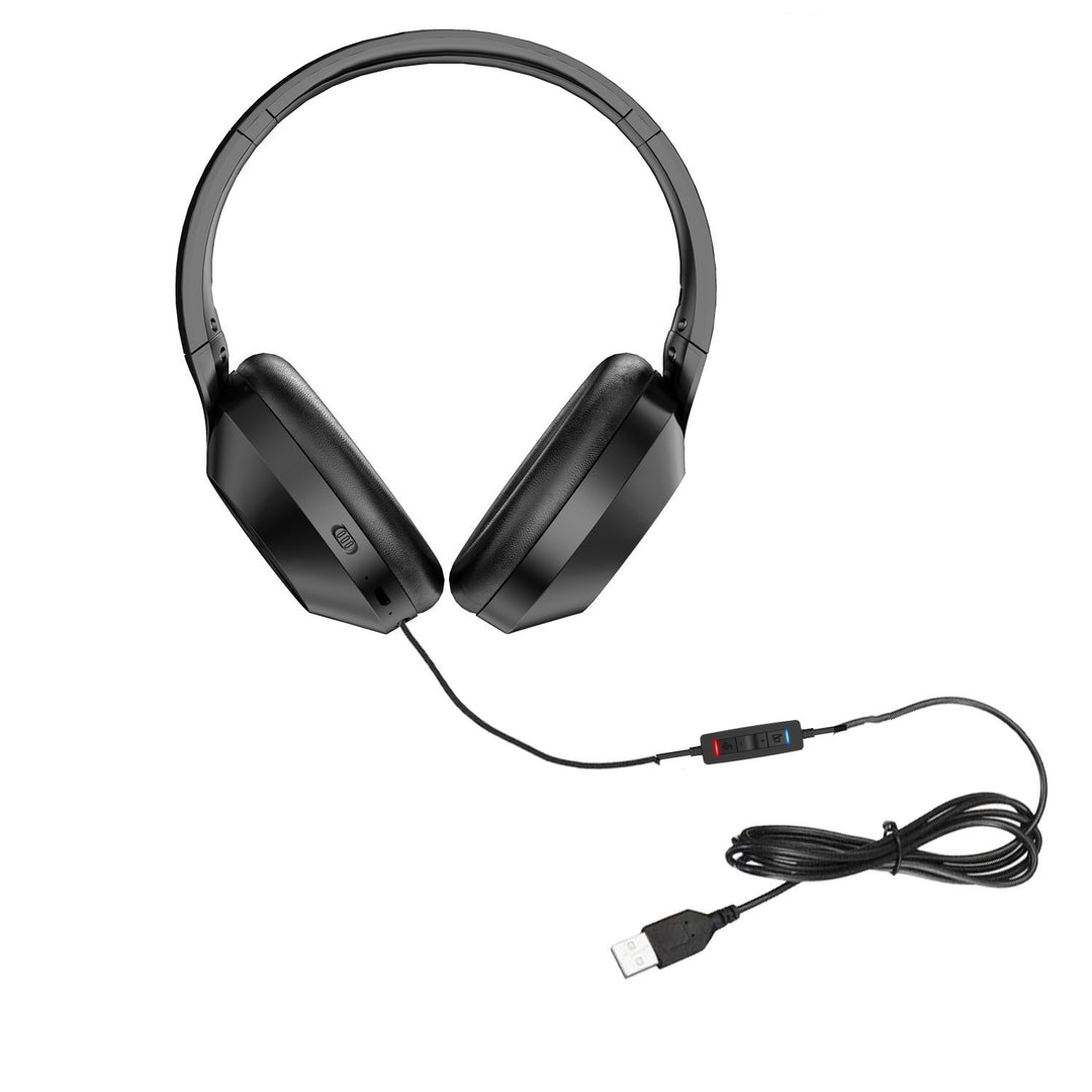 Lightweight Wired Headphones with Inline Volume Control Bowlift