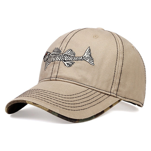Men's Casual Fishing Embroidered Cap Bowlift