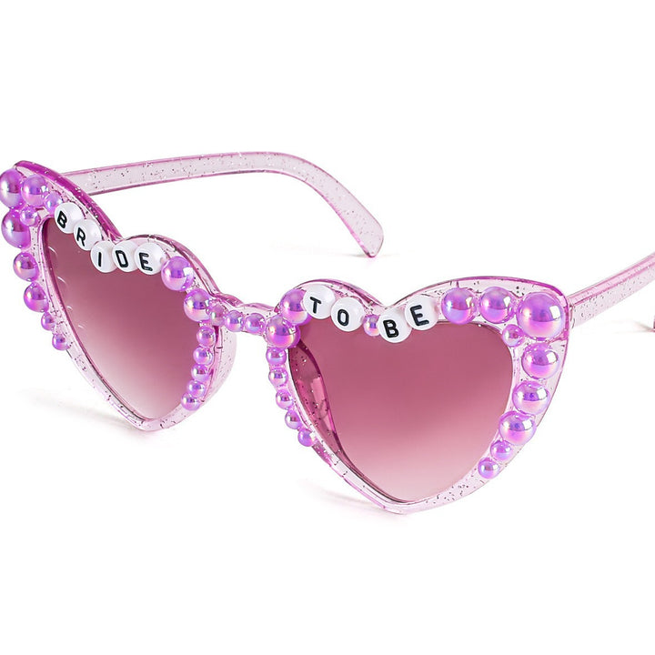 Women Heart-Shaped Sunglasses Bowlift