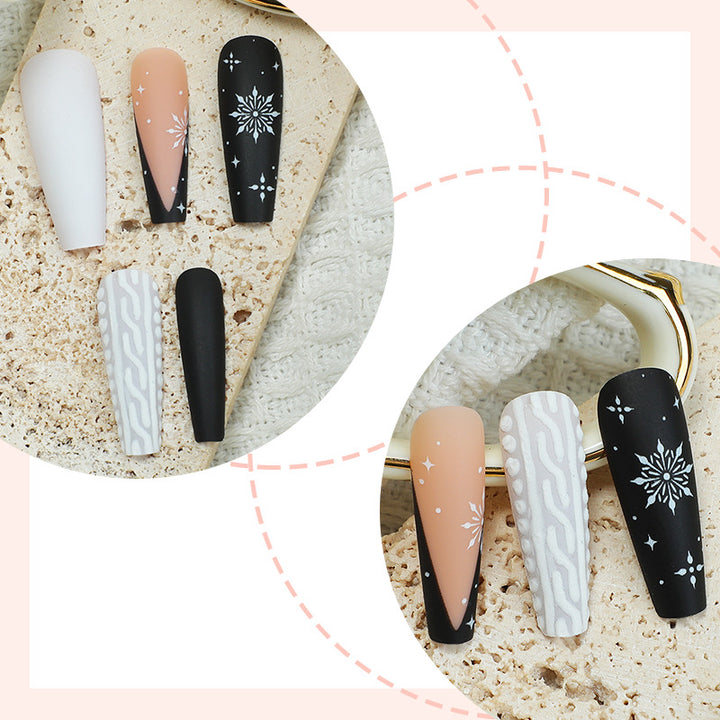 Artistic Press-On Nail Design Set Bowlift