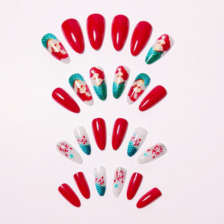 Mermaid Theme Decorative Nail Art Bowlift
