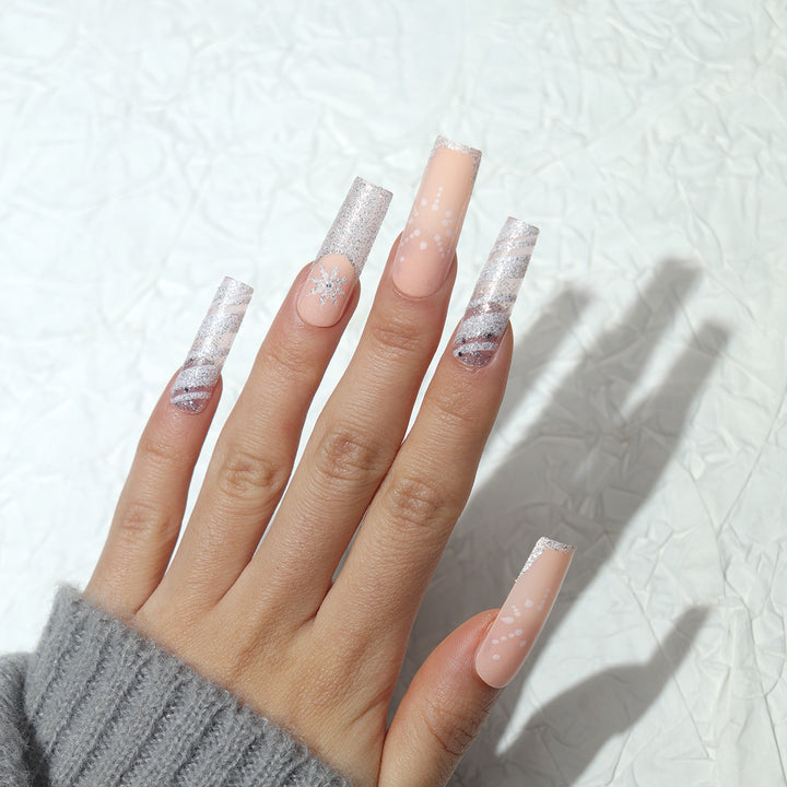 Elegant Long Press-On Nail Art Bowlift
