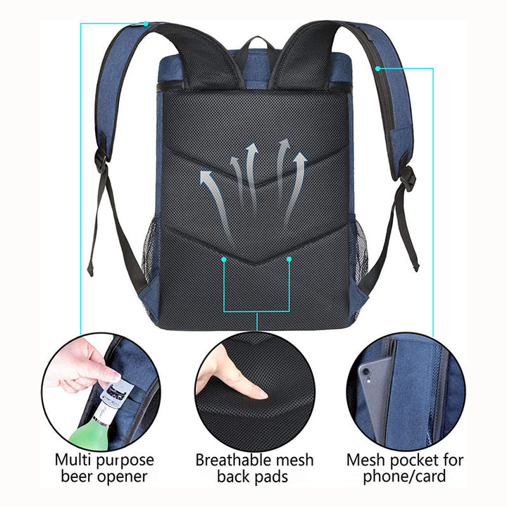 Women Insulated Backpack with Multiple Compartments Bowlift