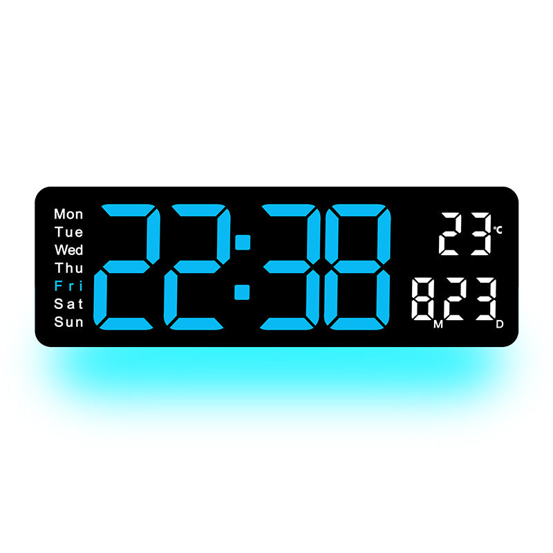 Digital LED Alarm Clock with Temperature and Day of the Week Display Bowlift