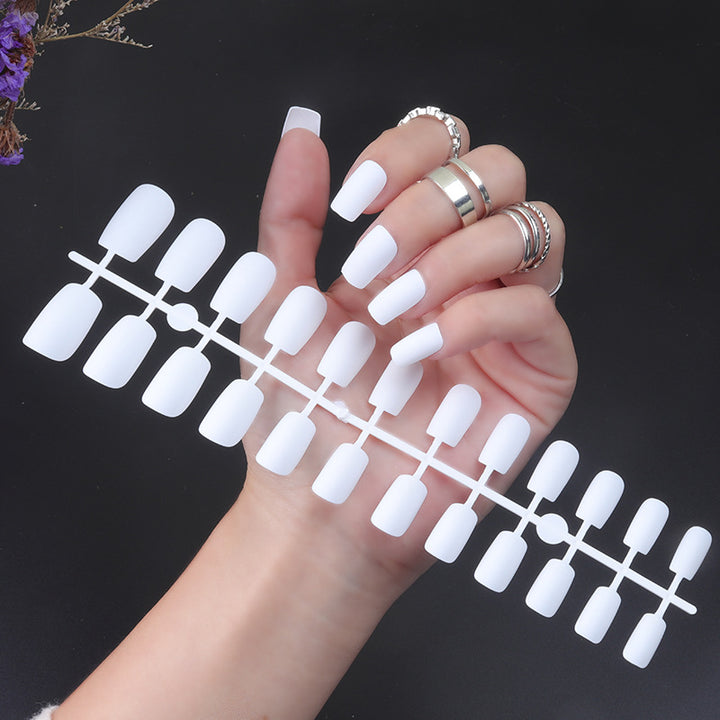 Matte Finish Press-On Nail Set Bowlift