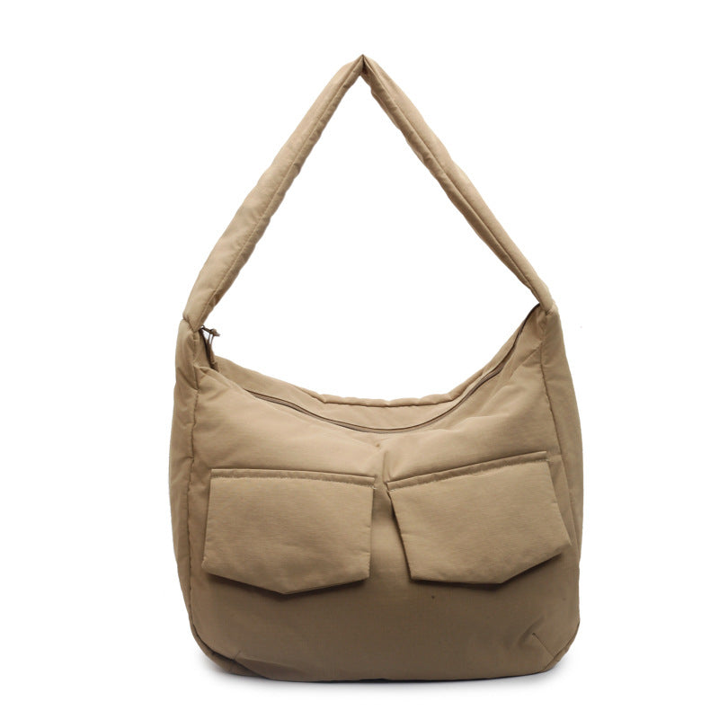 Soft Fabric Shoulder Hobo Bag Bowlift