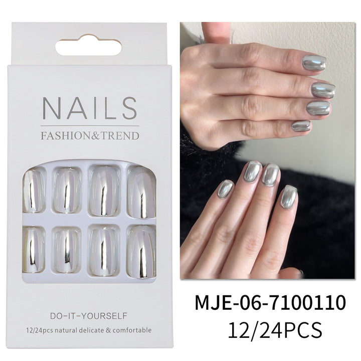 Glossy Press-On Nails Set Bowlift