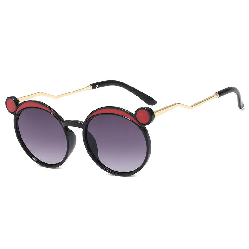 Women Fashion-Round Sunglasses with Innovative Frame and Colored Lenses Bowlift