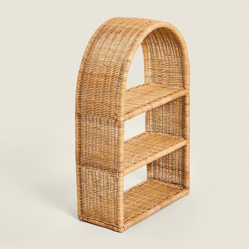 Handmade shelf made of woven rattan Bowlift