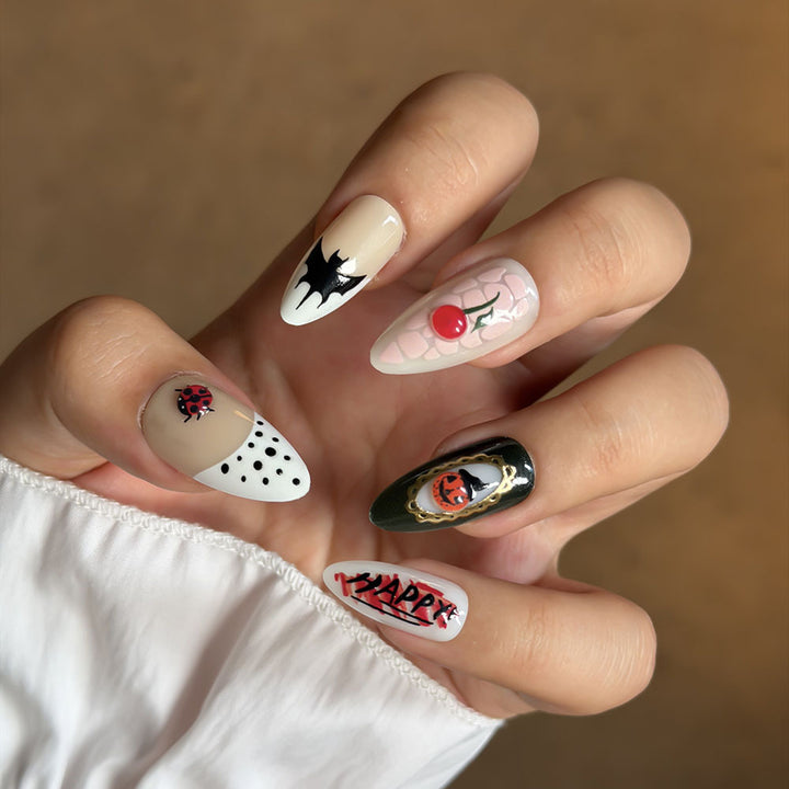 Artistic Themed Press-On Nail Set Bowlift