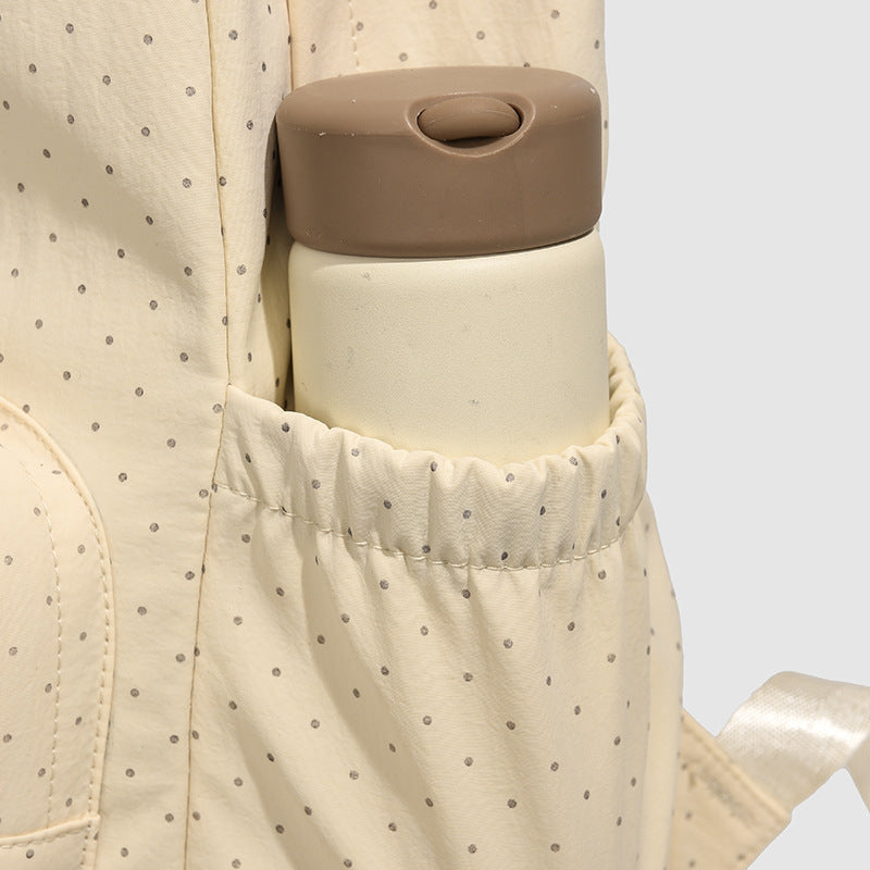 Stylish Polka Dot Backpack Bowlift