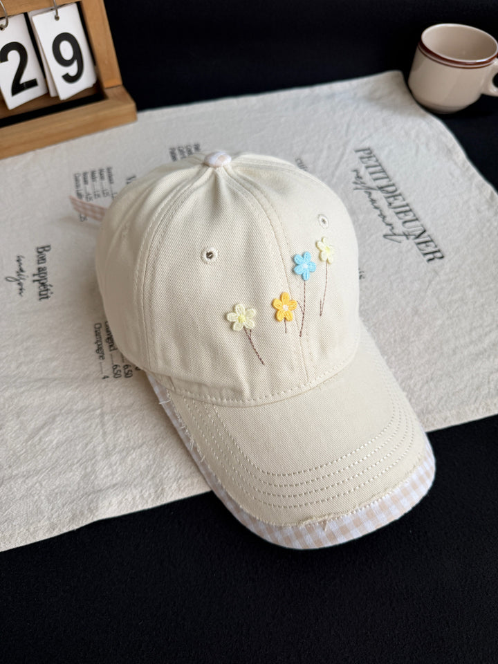 Embroidered Floral Baseball Cap