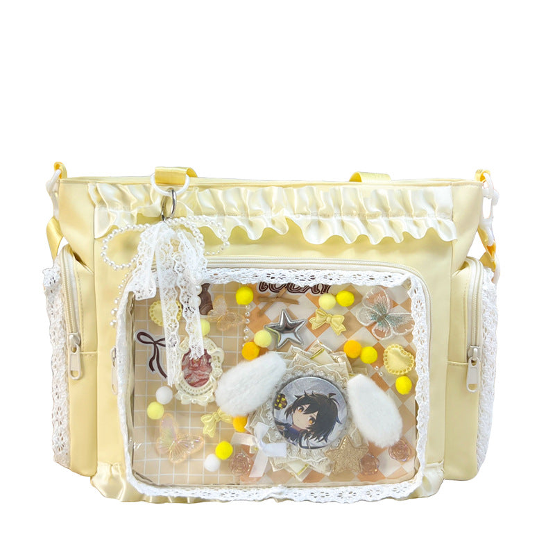Decorative Character Print Handbag Bowlift