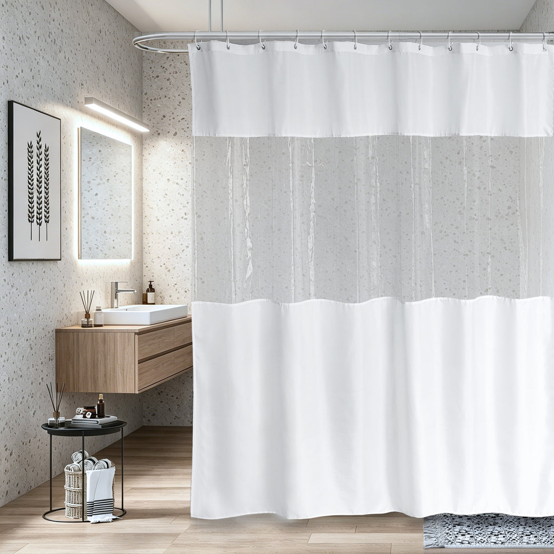 Luxury Waterproof Shower Curtain Bowlift