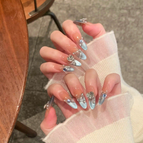 Artistic Long Stiletto Press-On Nail Set Bowlift