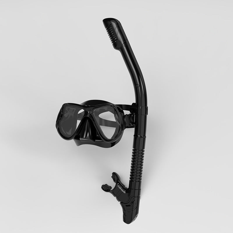 Snorkel mask with ergonomic fit and innovative breathing technology Bowlift