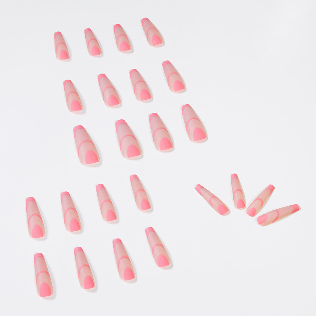 Creative Nail Art with Geometric Design Bowlift