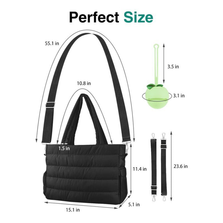 Fashionable Tote Bag with Spacious Compartments and Insulating Interior Bowlift