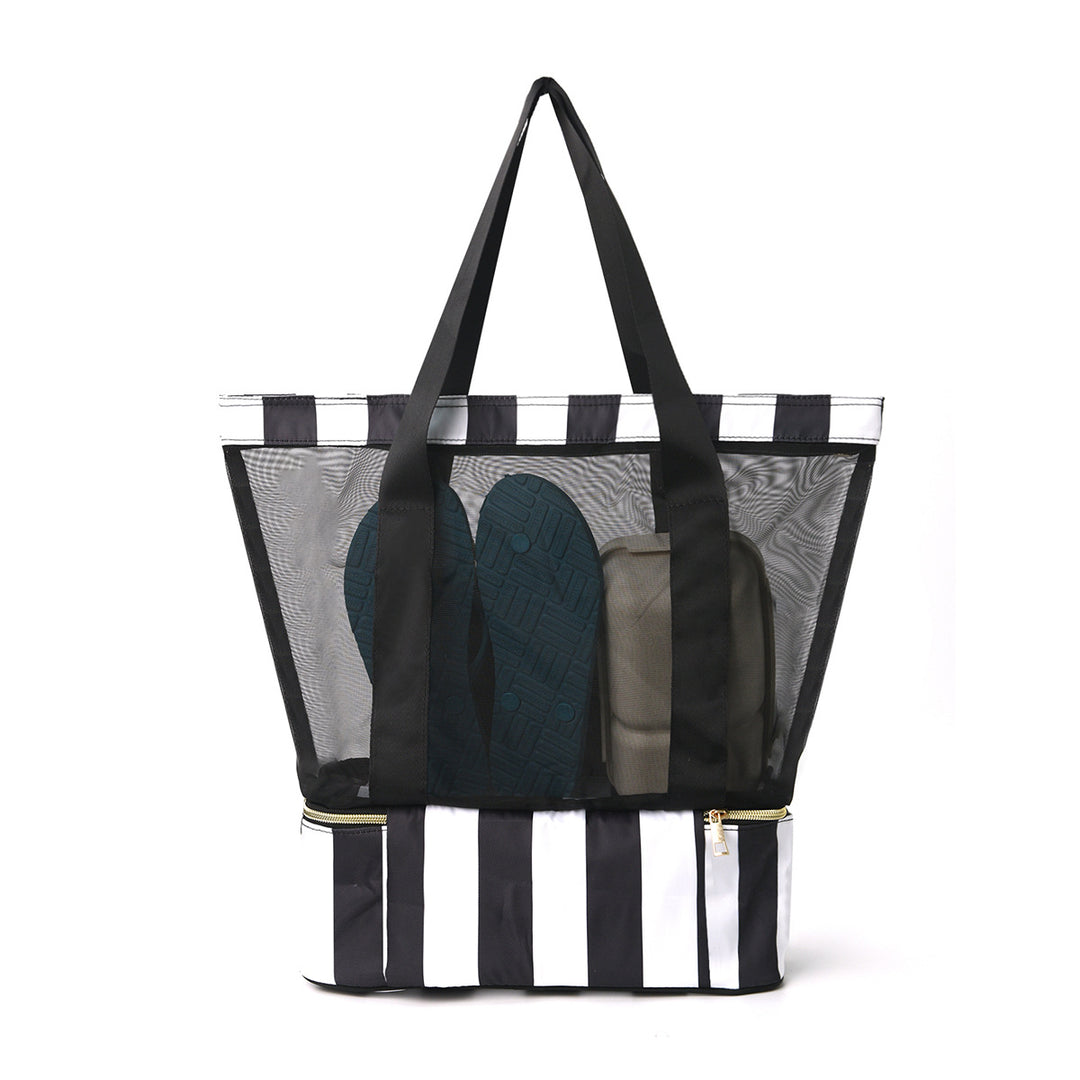 Practical tote bag with mesh design Bowlift