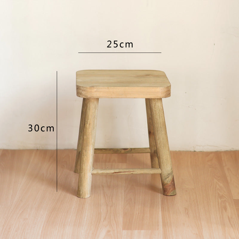 Handcrafted wooden stool Bowlift
