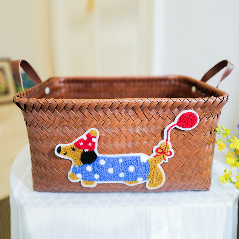 Playful storage basket with animal pattern Bowlift