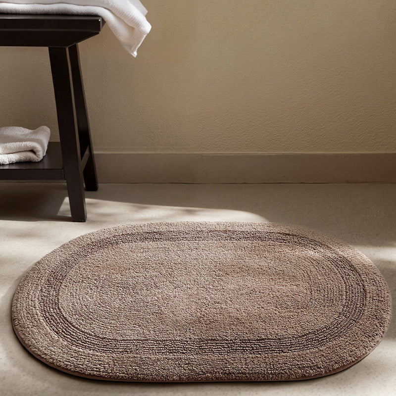 Soft Textured Round Bath Mat Bowlift