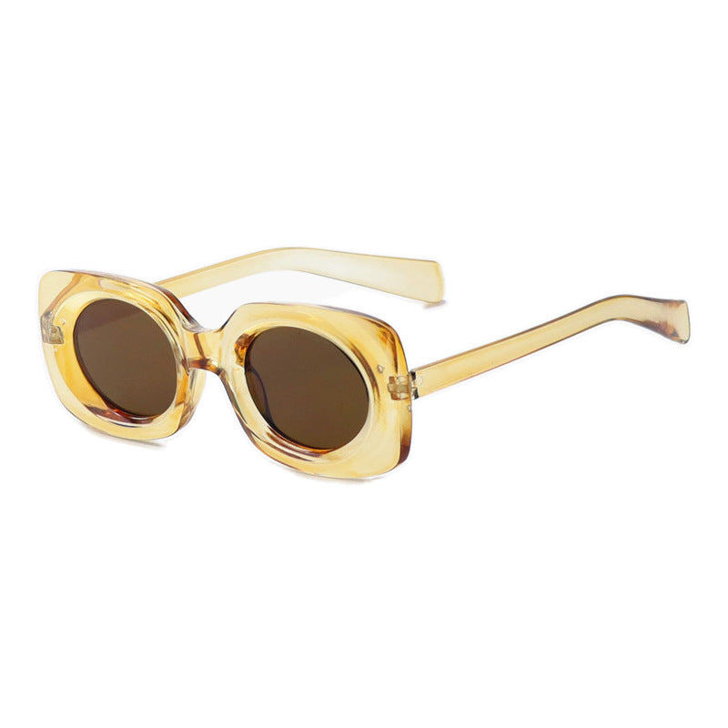 Contemporary Matte Square Sunglasses Bowlift