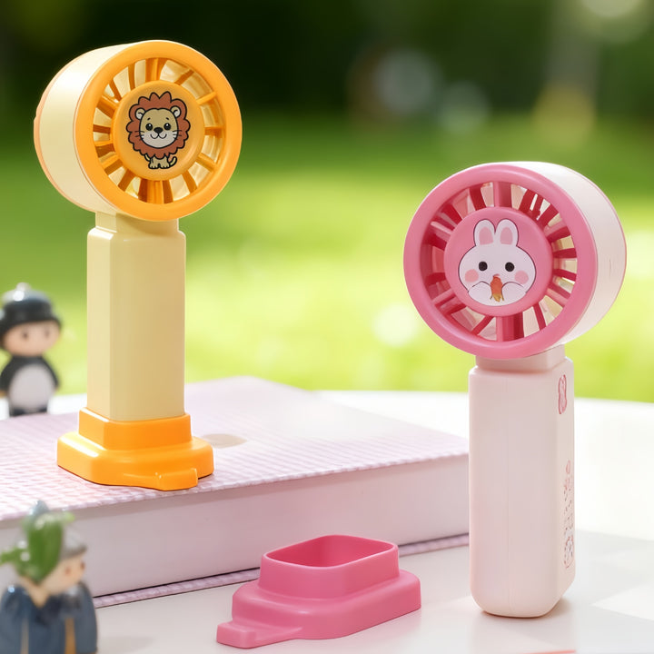 Women Portable Mini Fan with Cute Rabbit Design Bowlift