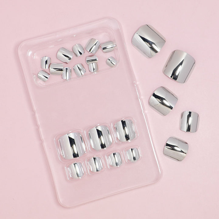 Premium Metallic Press-On Nail Set Bowlift