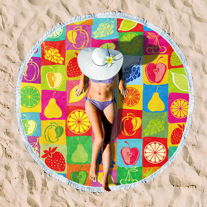 Rundstrand towel with unique sunset design Bowlift