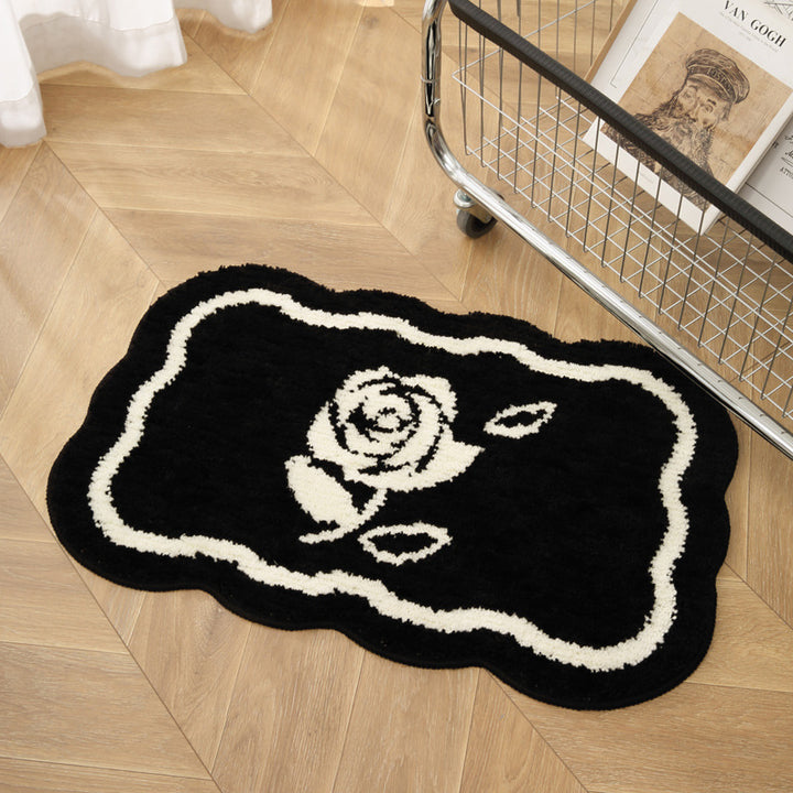 Heart-Shaped Decorative Bath Mat Bowlift