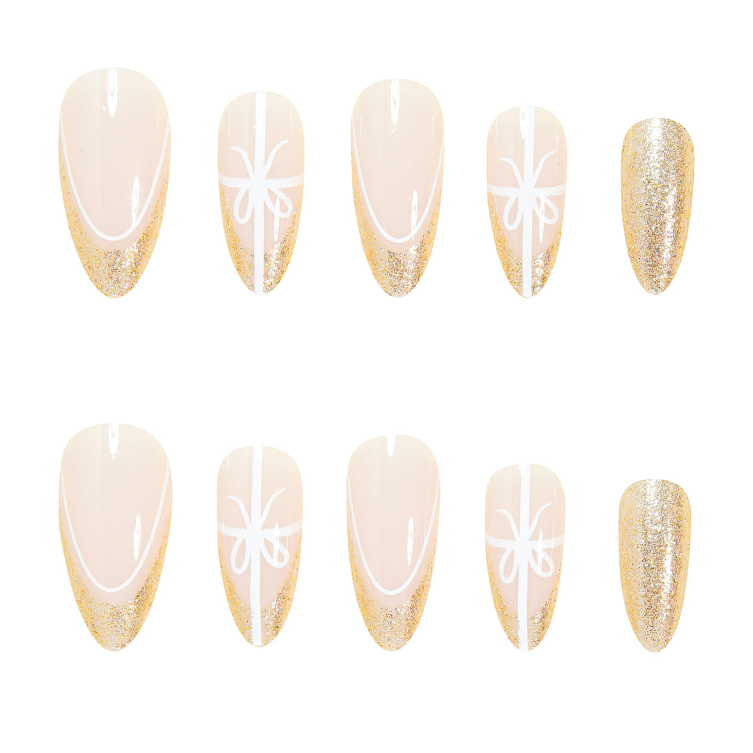 Elegant Stiletto Press-On Nail Tips Bowlift