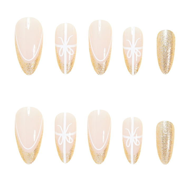 Elegant Stiletto Press-On Nail Tips Bowlift
