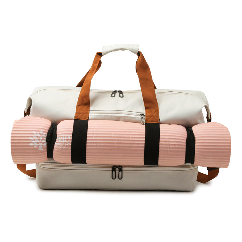 Sporty Travel Bag with Multifunctional Compartments Bowlift