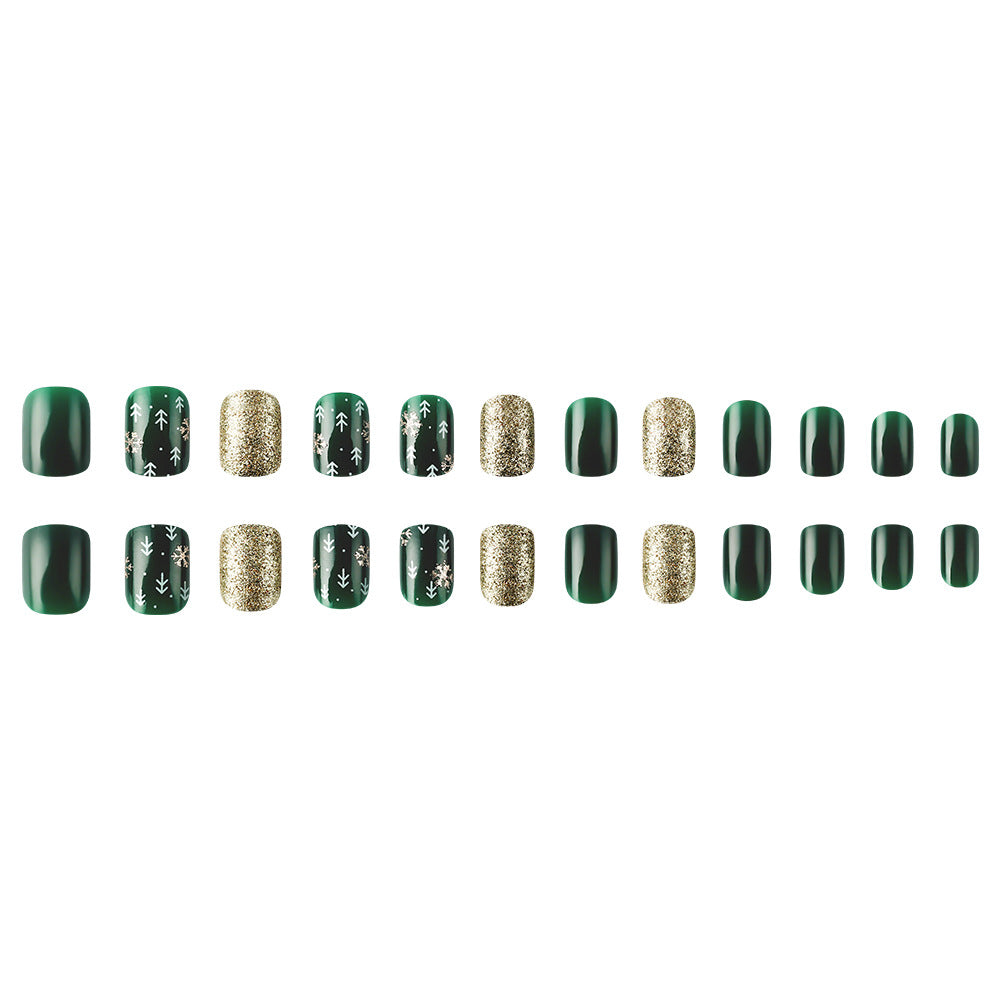 Decorative Holiday Themed Press-On Nails Bowlift