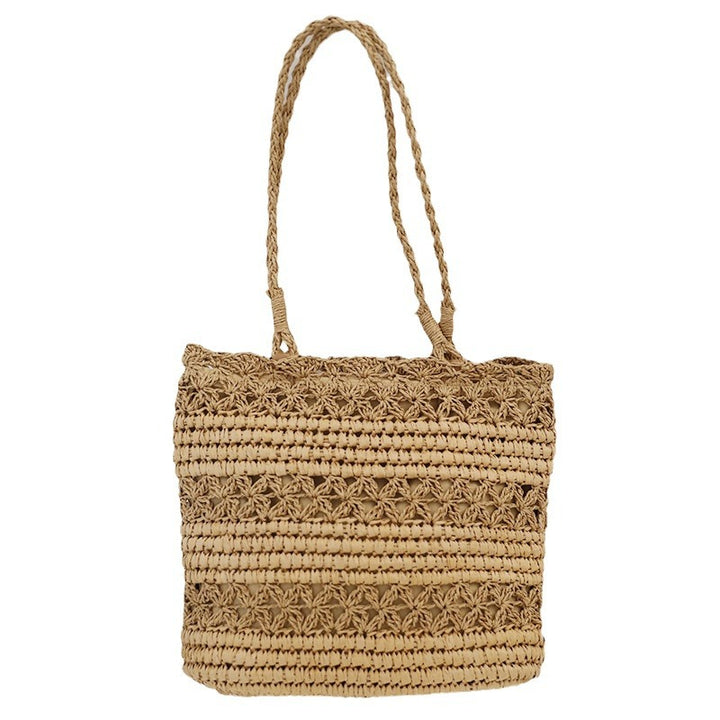 Hand-knotted beach bag in modern mesh design Bowlift