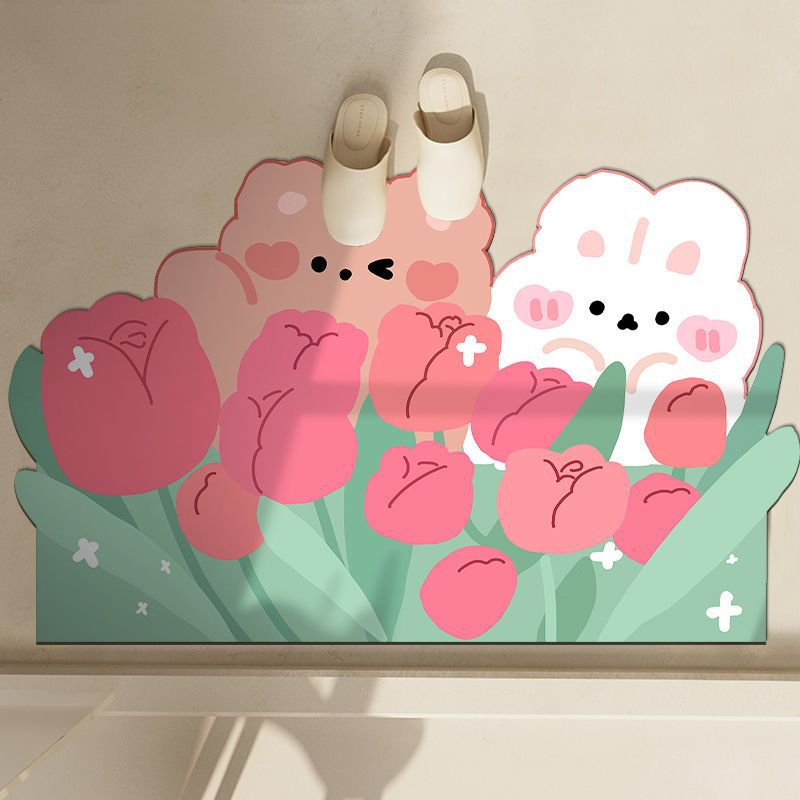 Cute Penguin-Themed Bath Mat Bowlift