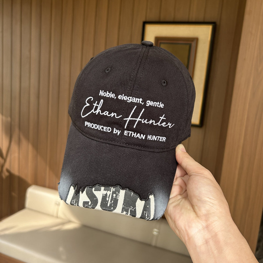 Men's Casual Vintage Embroidered Cap Bowlift