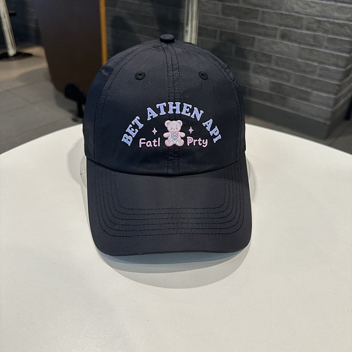 Women's Playful Embroidered Cap Bowlift