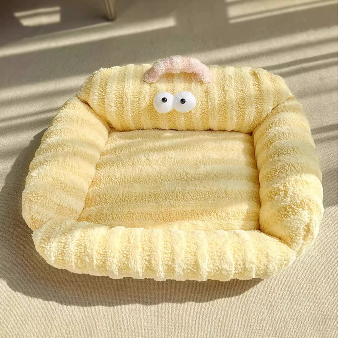 Cozy Striped  Cushion Bed  Dog Bed