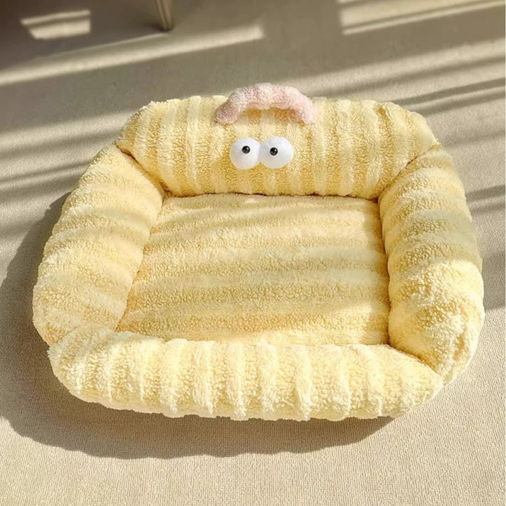 Cozy Striped  Cushion Bed  Dog Bed