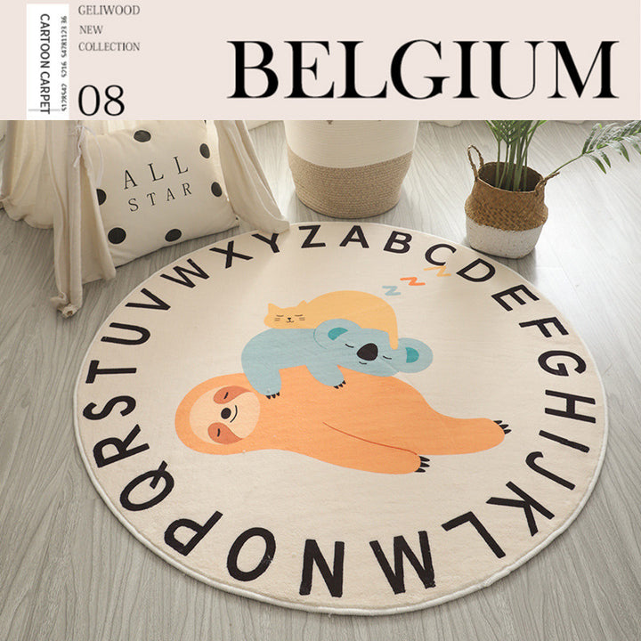 Educational Dinosaur-Themed Area Rug