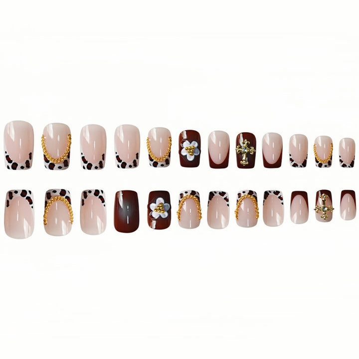 Floral Embellished Nail Art Extensions Bowlift