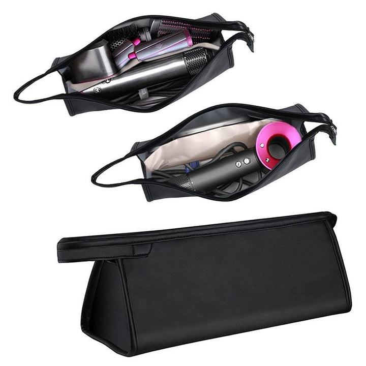 Cosmetic organizer bag for hair dryers and styling tools Bowlift