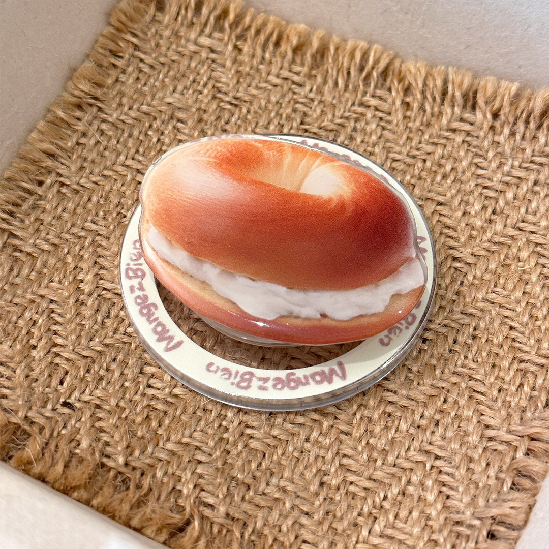 Bagel-shaped coffee cup coasters Bowlift