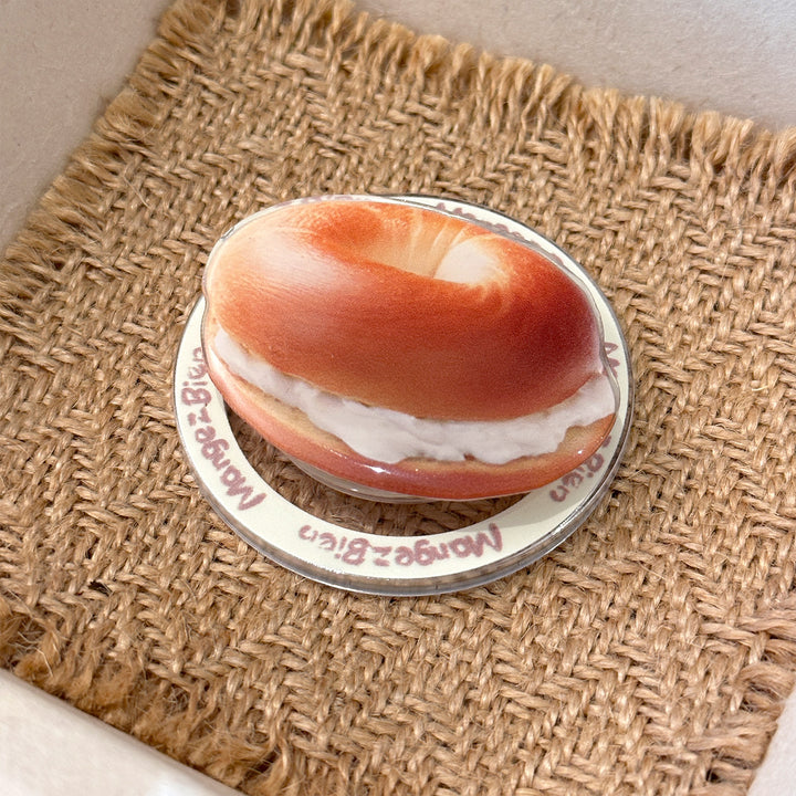 Bagel-shaped coffee cup coasters Bowlift